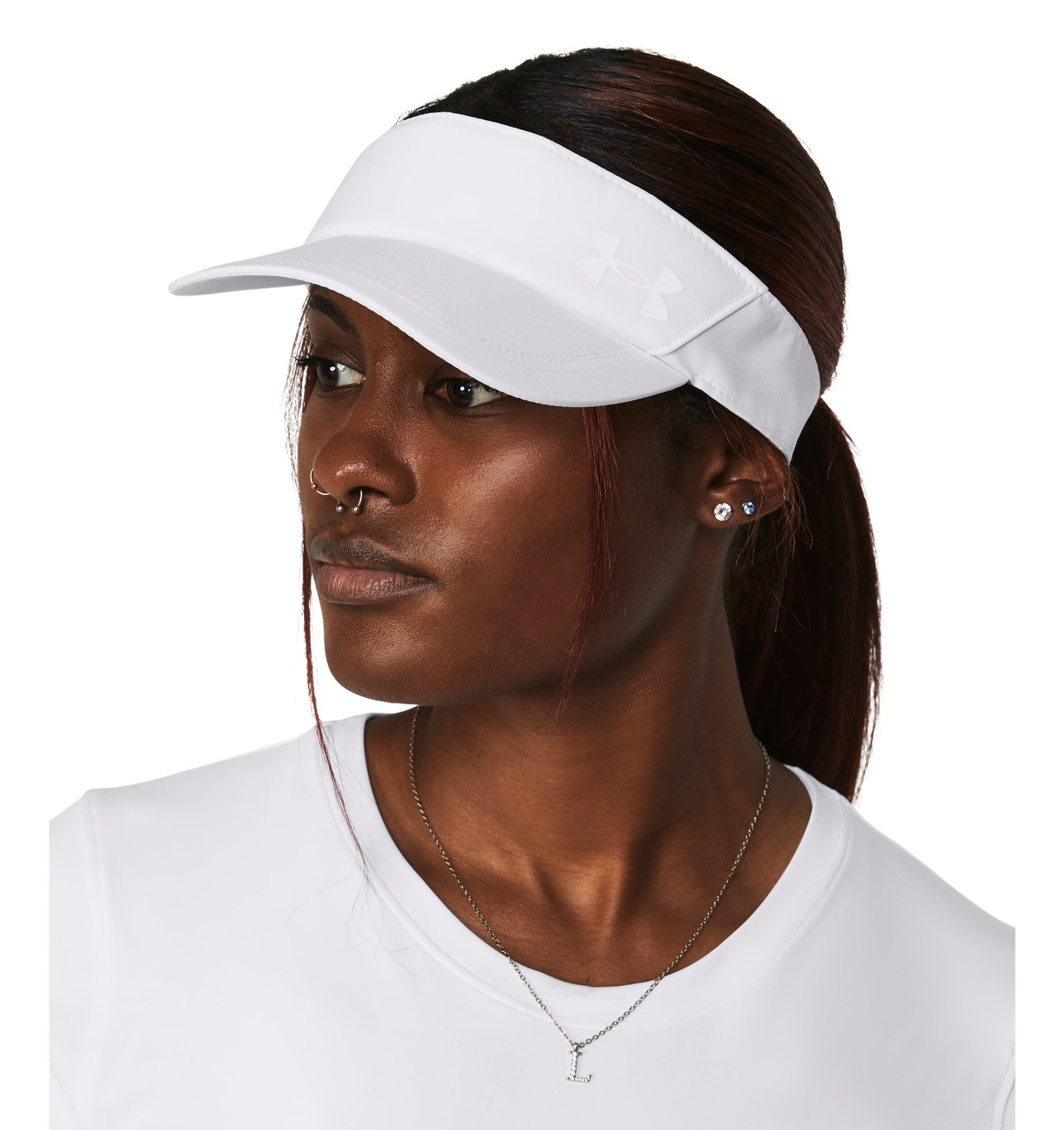 UNDER ARMOUR Cap in White: front