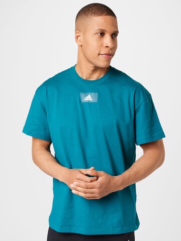 ADIDAS SPORTSWEAR Funkčné tričko - Modrá: predná strana