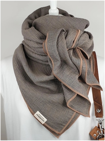 wundabaa Schal 'Musselin' in Grau