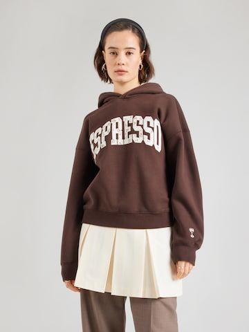 Abercrombie & Fitch Tréning póló - barna: elől