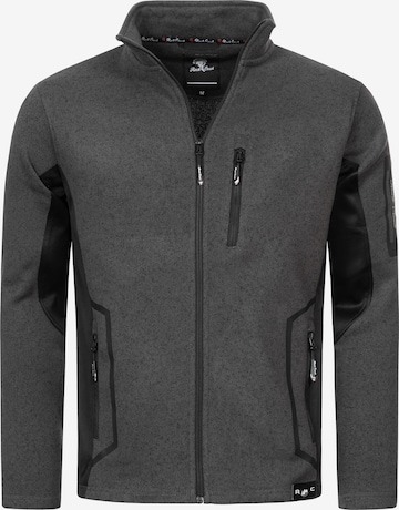 Rock Creek Fleecejacke in Grau: Vorderseite