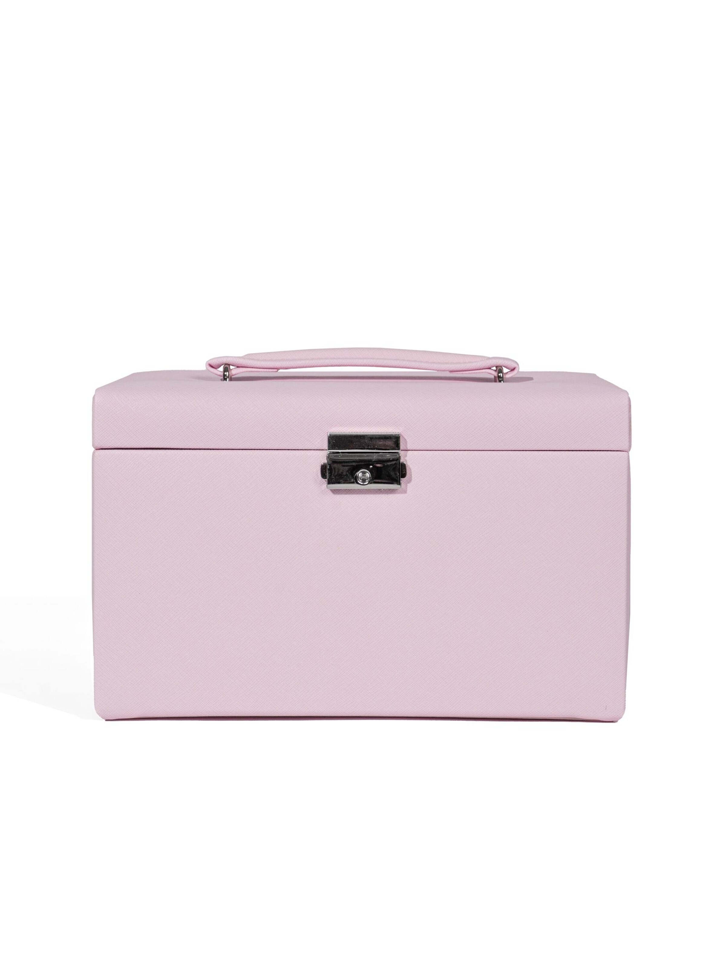 Friedrich23 Schmuckaufbewahrung 'JOLIE Schmuckkästchen - Kreuznarben Optik'‌‌‌‌‌‌‌ in Pink: Vorderseite