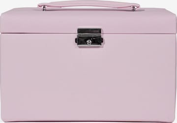 Friedrich23 Schmuckaufbewahrung 'JOLIE Schmuckkästchen - Kreuznarben Optik' in Pink: Vorderseite