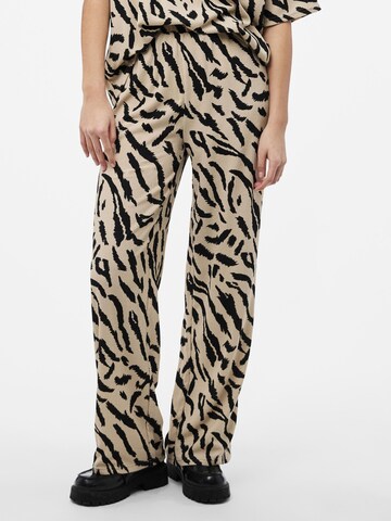 PIECES Wide Leg Bukser 'Luna' i beige: forside