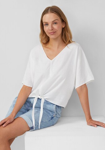 s.Oliver Bluse in Weiß: Vorderseite