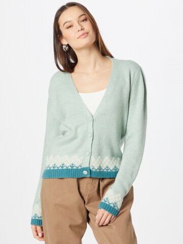 ONLY Knit Cardigan 'MELINE' in Green: front