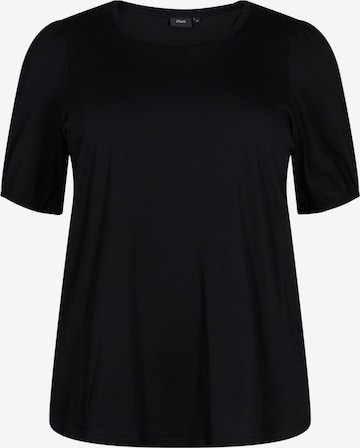 Zizzi Shirt 'MILLE' in Black: front