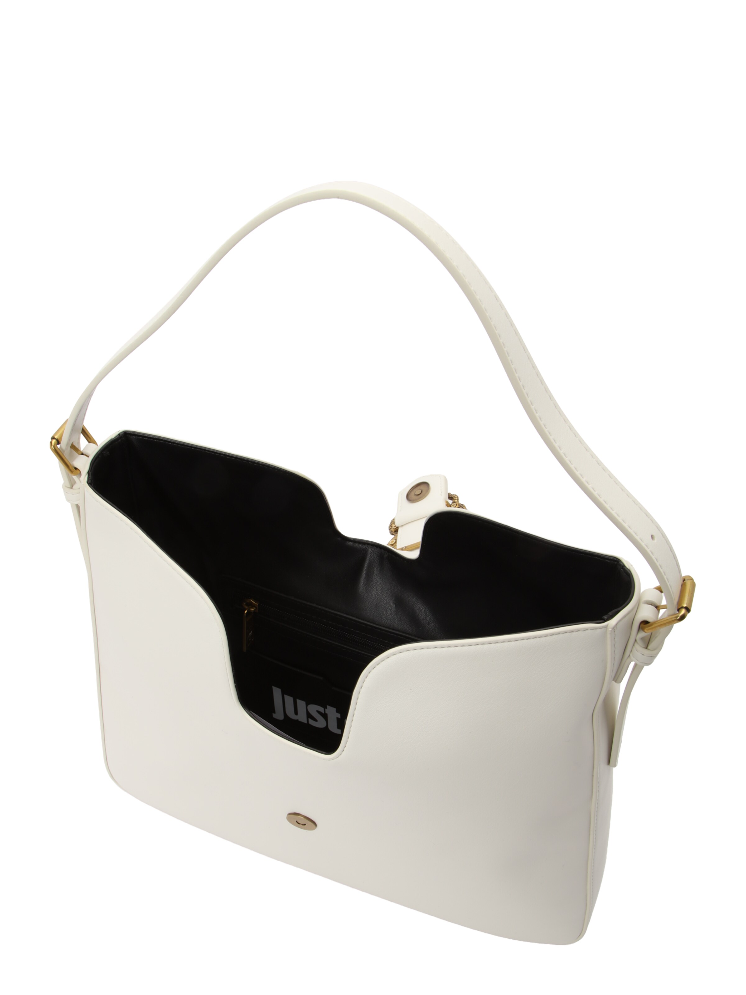 Borsa a spalla 'ICONIC SNAKES' di Just Cavalli in bianco