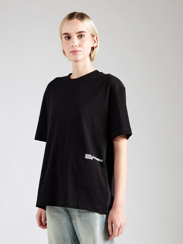 KARL LAGERFELD JEANS Póló - fekete