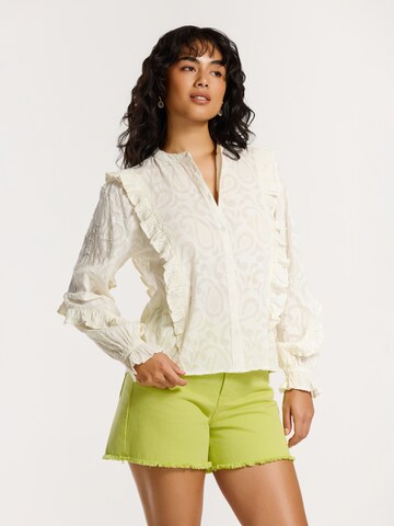 Shiwi Bluse 'Eliza' in Weiß: Vorderseite