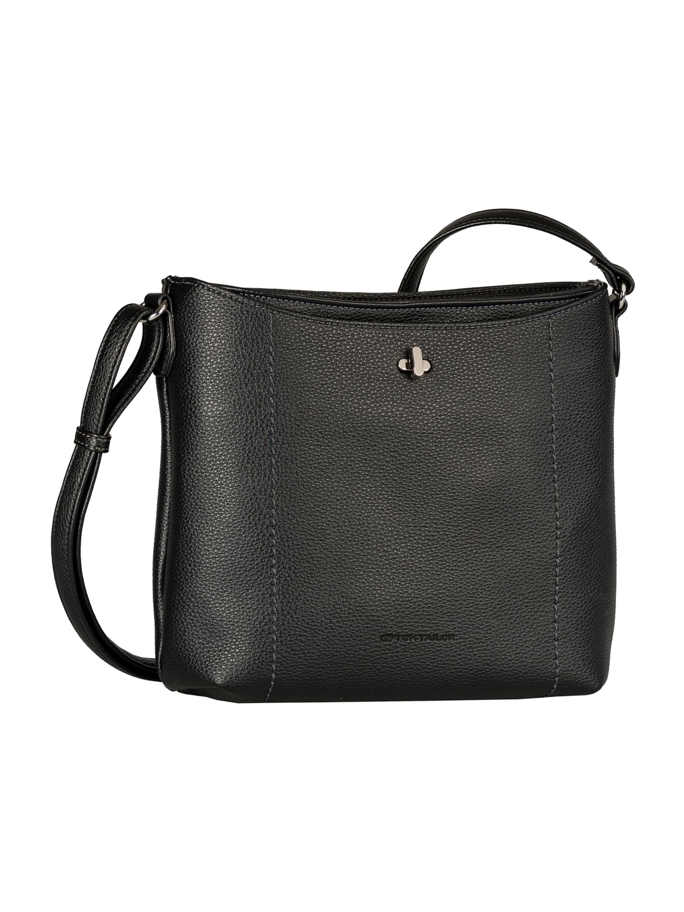 TOM TAILOR Taška přes rameno 'Elif' – černá: přední strana