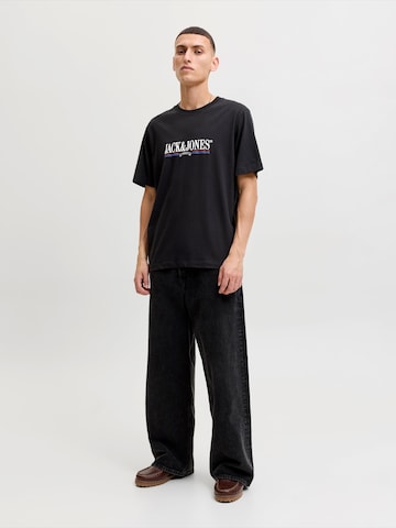Maglietta 'JORFREDERIKSBERG' di JACK & JONES in nero
