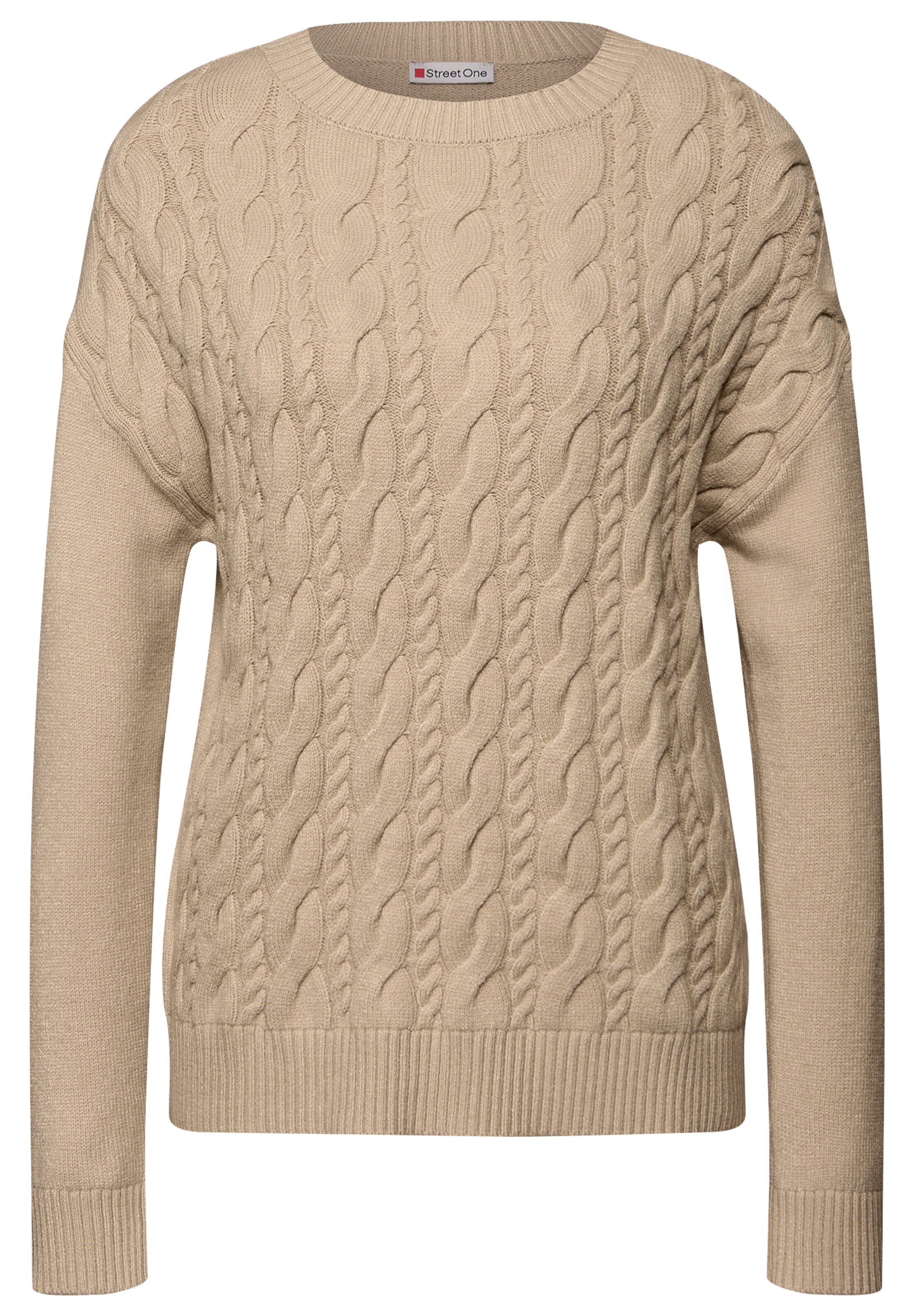 STREET ONE Pullover in Beige: Vorderseite