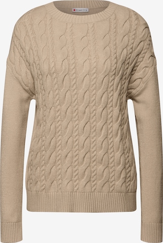 STREET ONE Pullover in Beige: Vorderseite