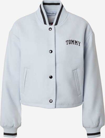 Tommy Jeans Jacke 'Varsity' in hellblau / schwarz / weiß, Produktansicht