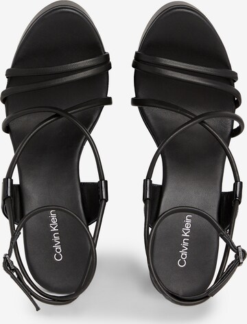 Calvin Klein Sandalen met riem in Zwart