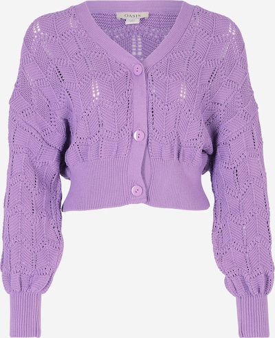 Oasis Cardigan en violet, Vue avec produit