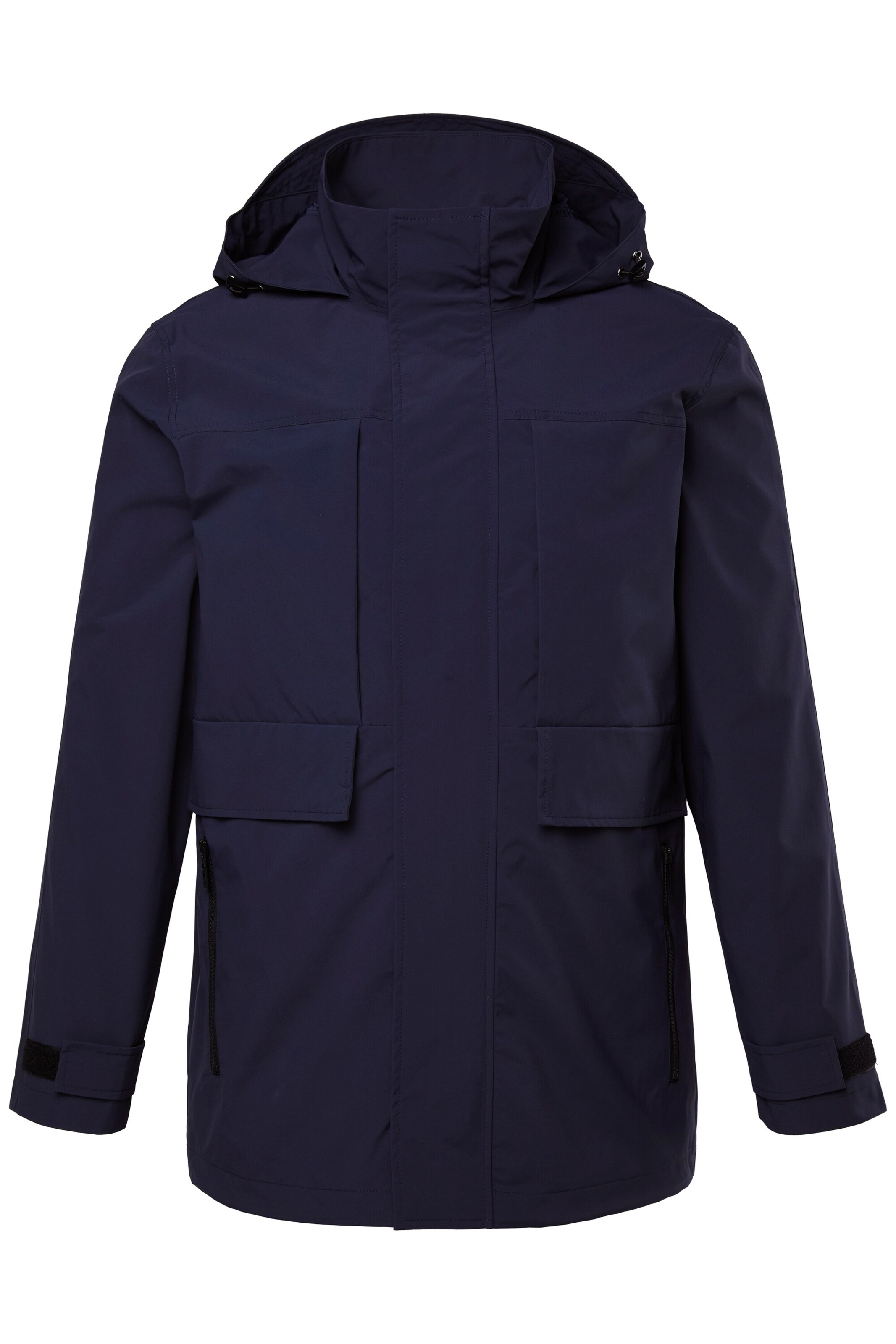 Men Plus Tussenjas in Blauw: voorkant