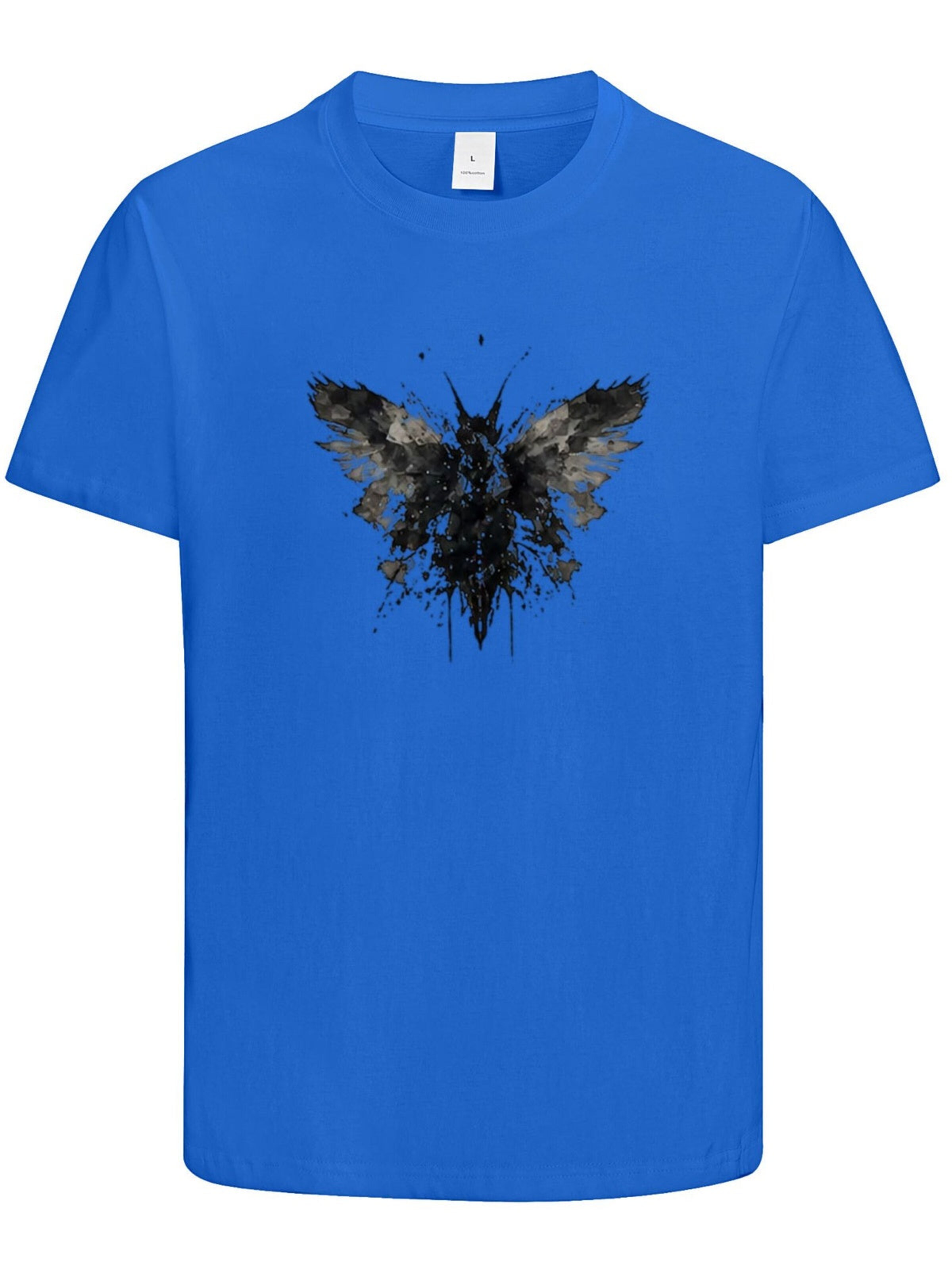 HUSKSWARE Shirt 'Grafik'‌‌‌‌‌‌‌ in Blau: Vorderseite