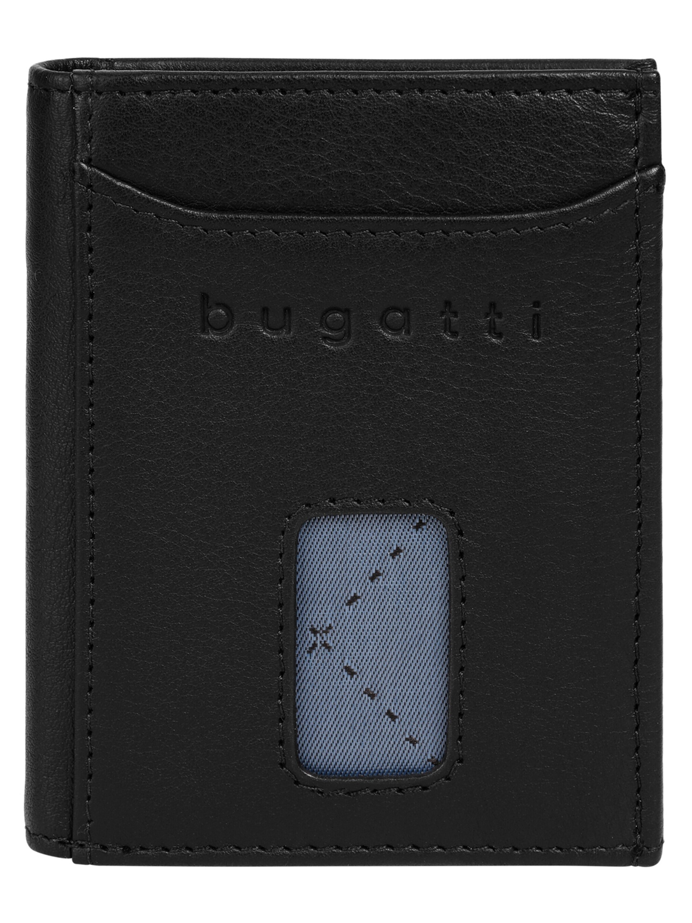 bugatti Portemonnaie 'SECURE SLIM'‌ in Schwarz: Vorderseite
