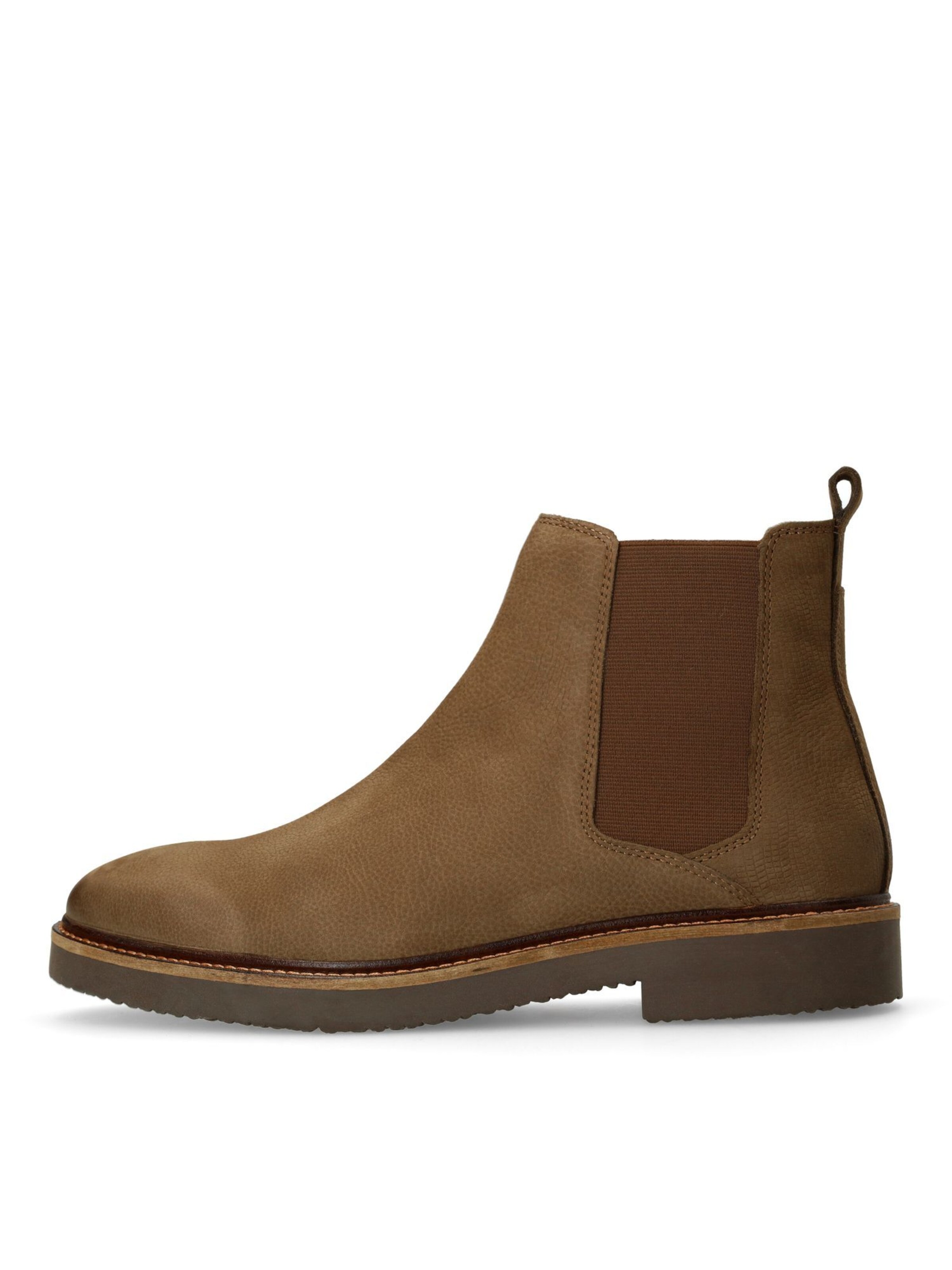 MANFIELD Chelsea boots in Bruin: voorkant