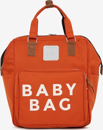 BagMori Backpack in Orange: front