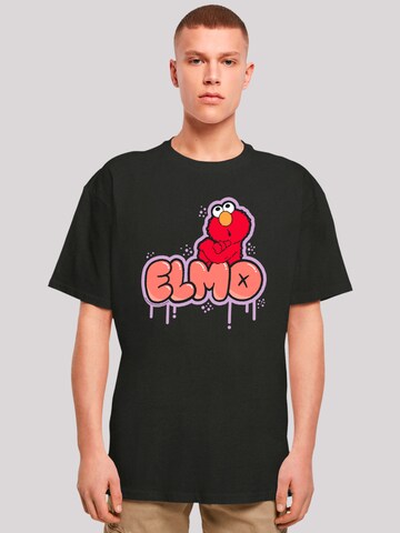 T-Shirt 'Sesame Street' F4NT4STIC en noir : devant