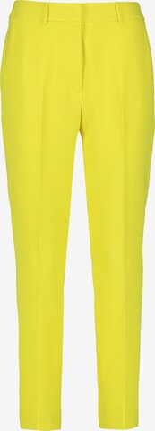 TAIFUN Tapered Trousers with creases in Yellow: front