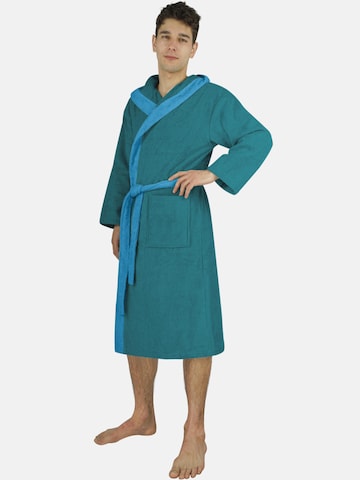 normani Long Bathrobe in Blue