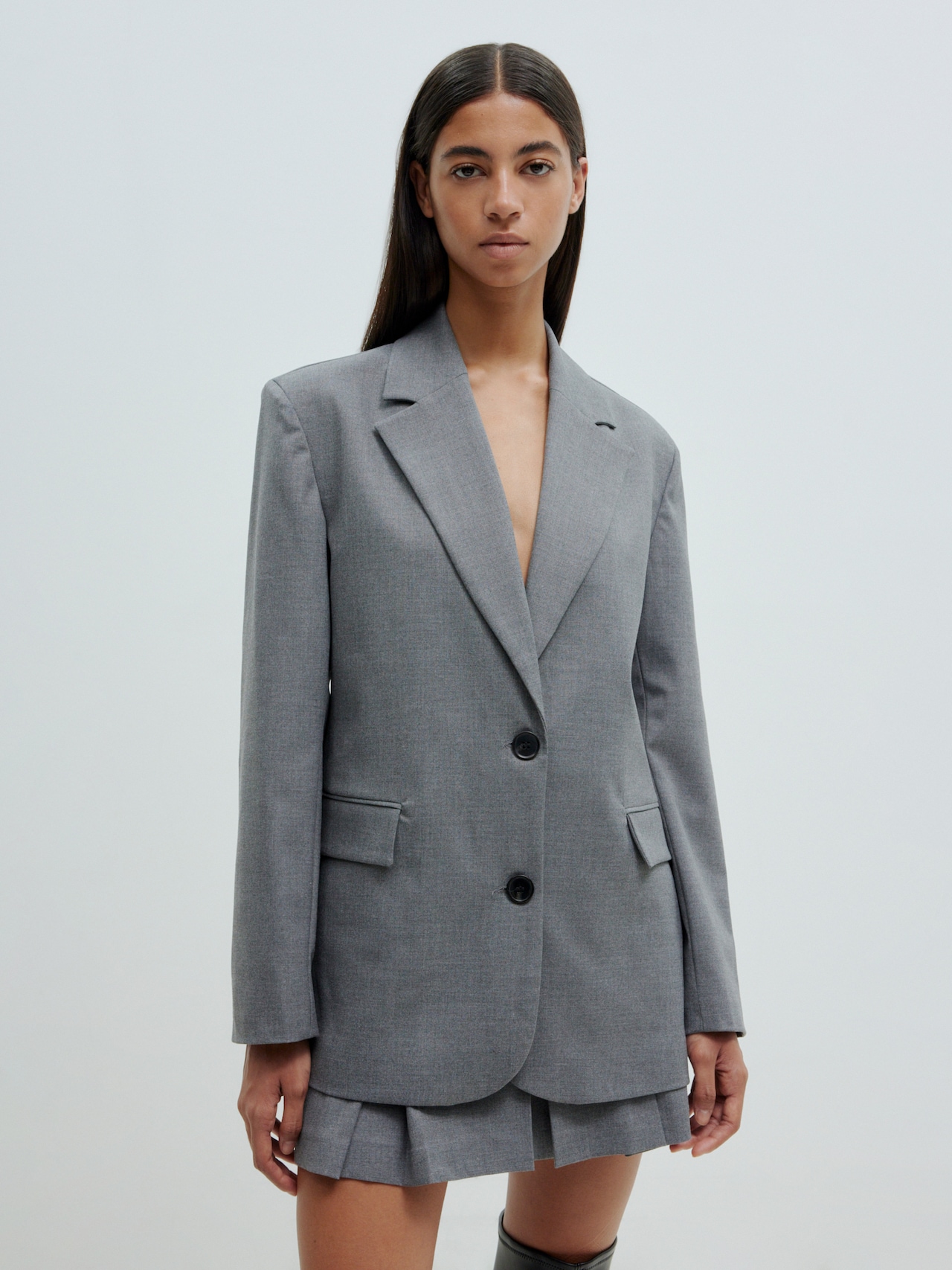 EDITED Blazer 'Kainoa' grå-meleret