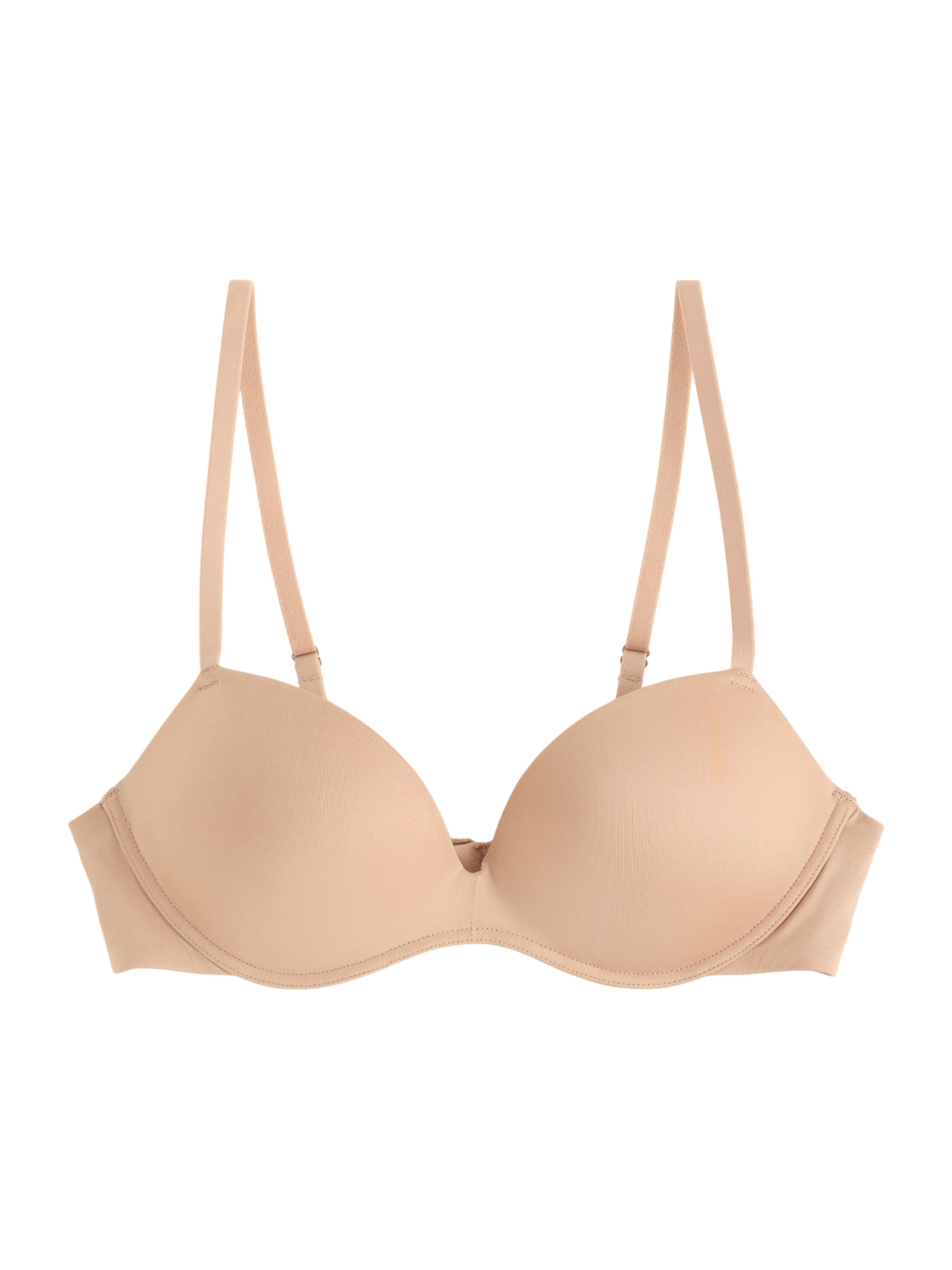 Invisible Soutien-gorge 'Wirefree' Lindex en beige : devant