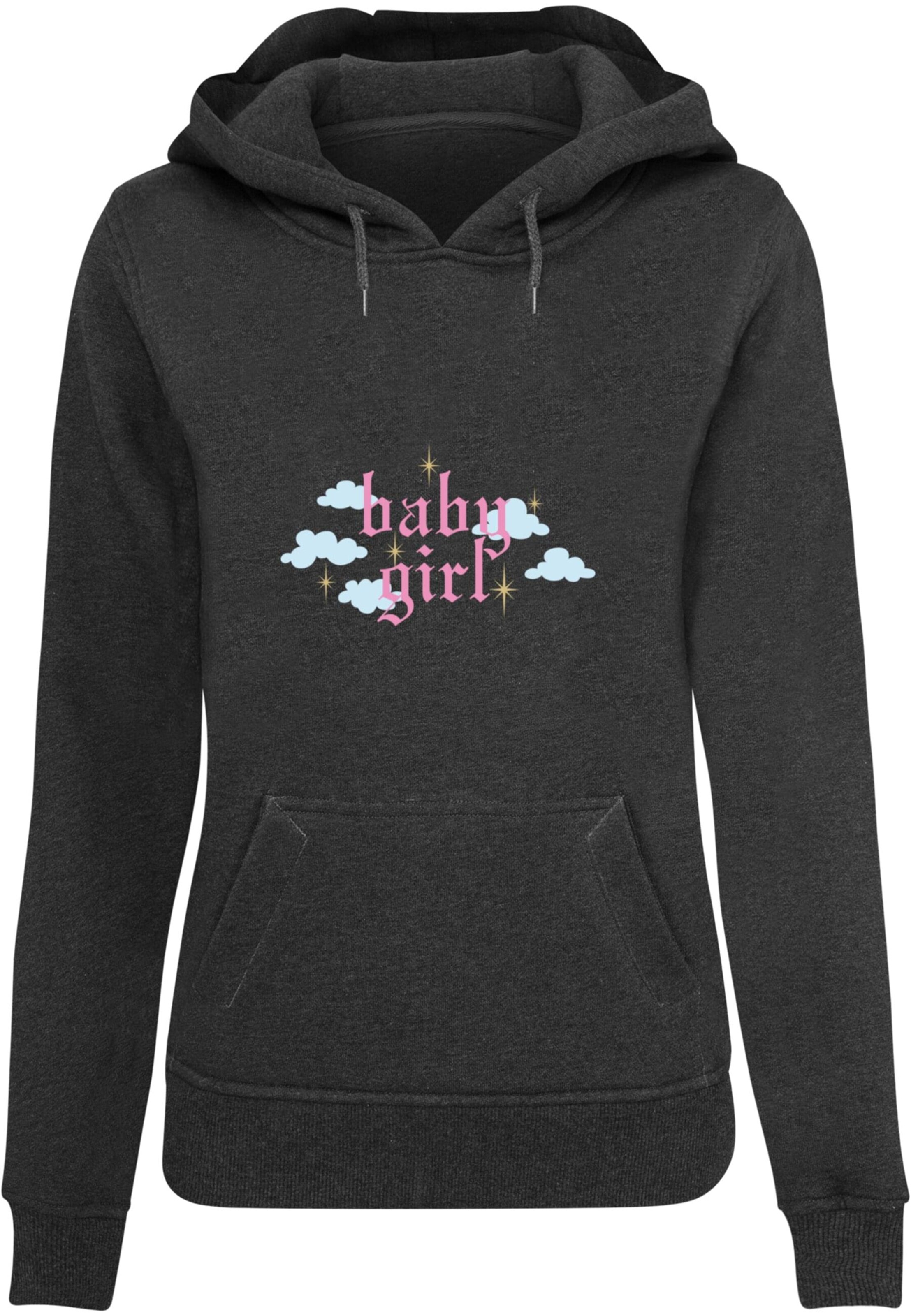 Mister Tee Sweatshirt 'Baby Girl' in Grijs: voorkant