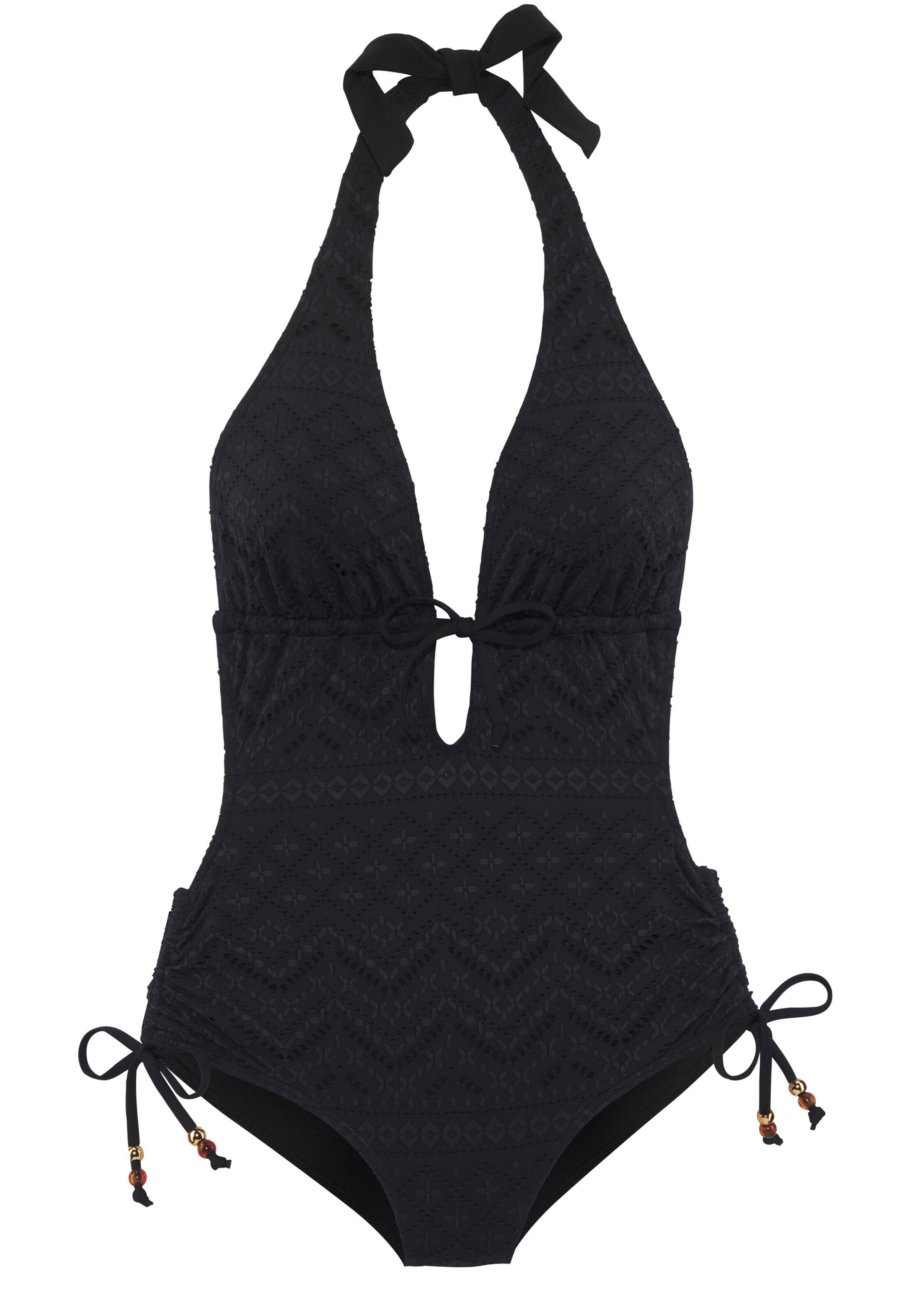 LASCANA Ujumistrikoo, värv must: eest vaates