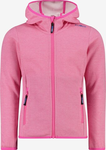 CMP Athletic Fleece Jacket in Pink: front