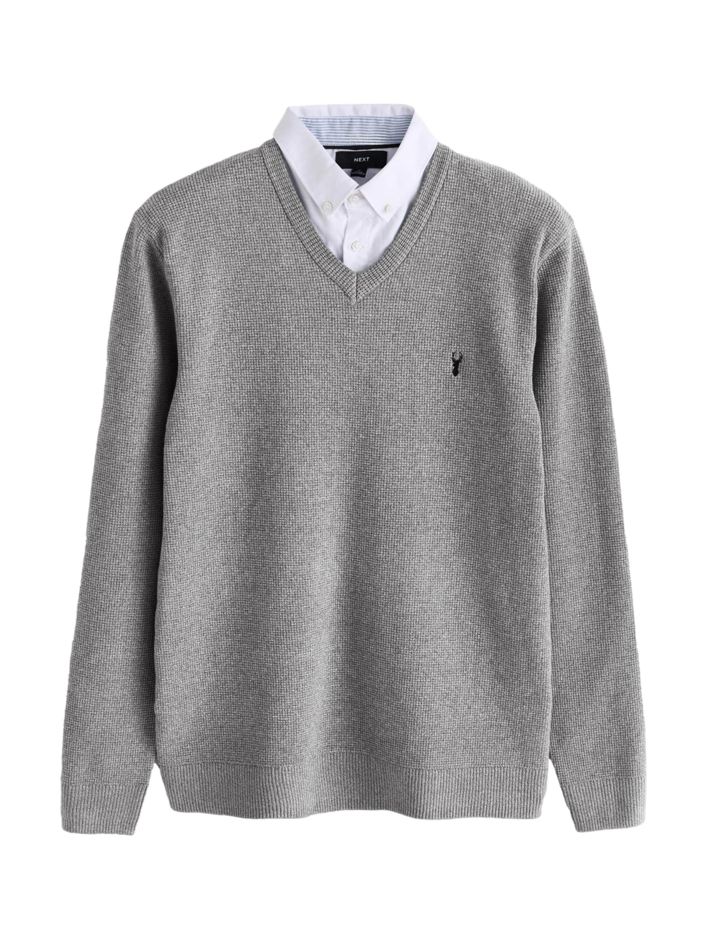 Pull-over Next en gris : devant