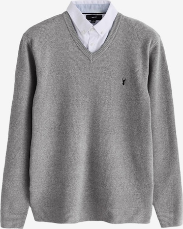 Pull-over Next en gris : devant