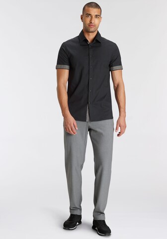 BRUNO BANANI Regular fit Button Up Shirt in Black