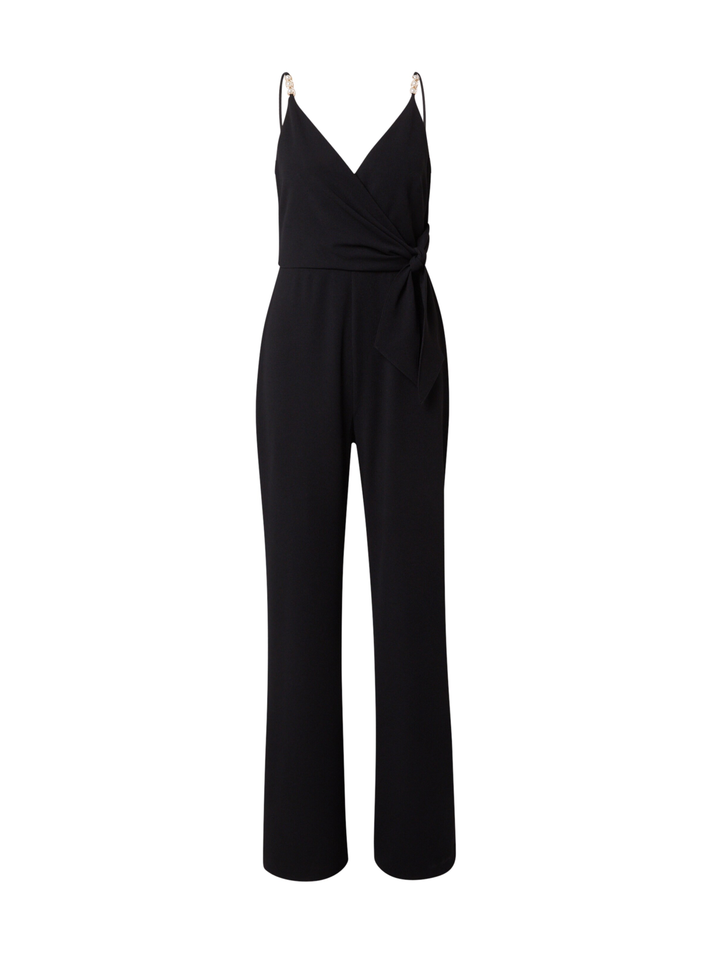 Adrianna Papell Jumpsuit in Black: front