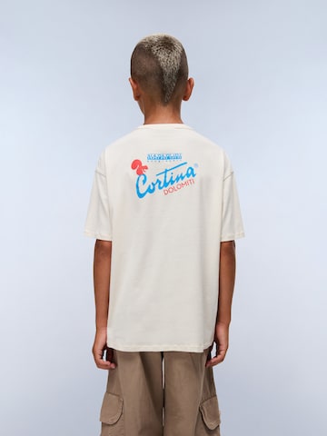 NAPAPIJRI T-shirt 'S-Adige' i beige