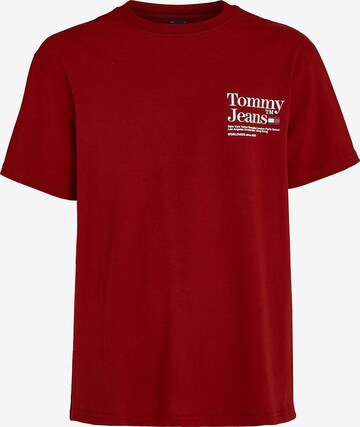 Tommy Jeans Shirt in Rood: voorkant