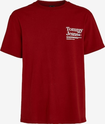 T-Shirt Tommy Jeans en rouge : devant