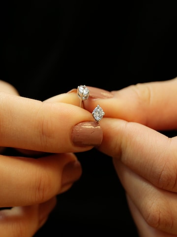 EinStein Diamant Earrings in Silver
