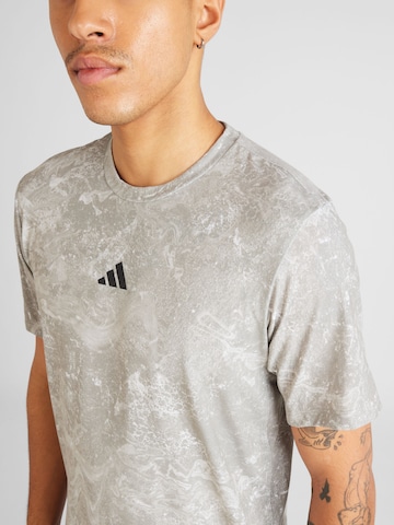 ADIDAS PERFORMANCE Funkční tričko 'Power Workout' – šedá