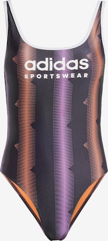 Costum de baie sport 'Tiro' de la ADIDAS SPORTSWEAR pe negru: față