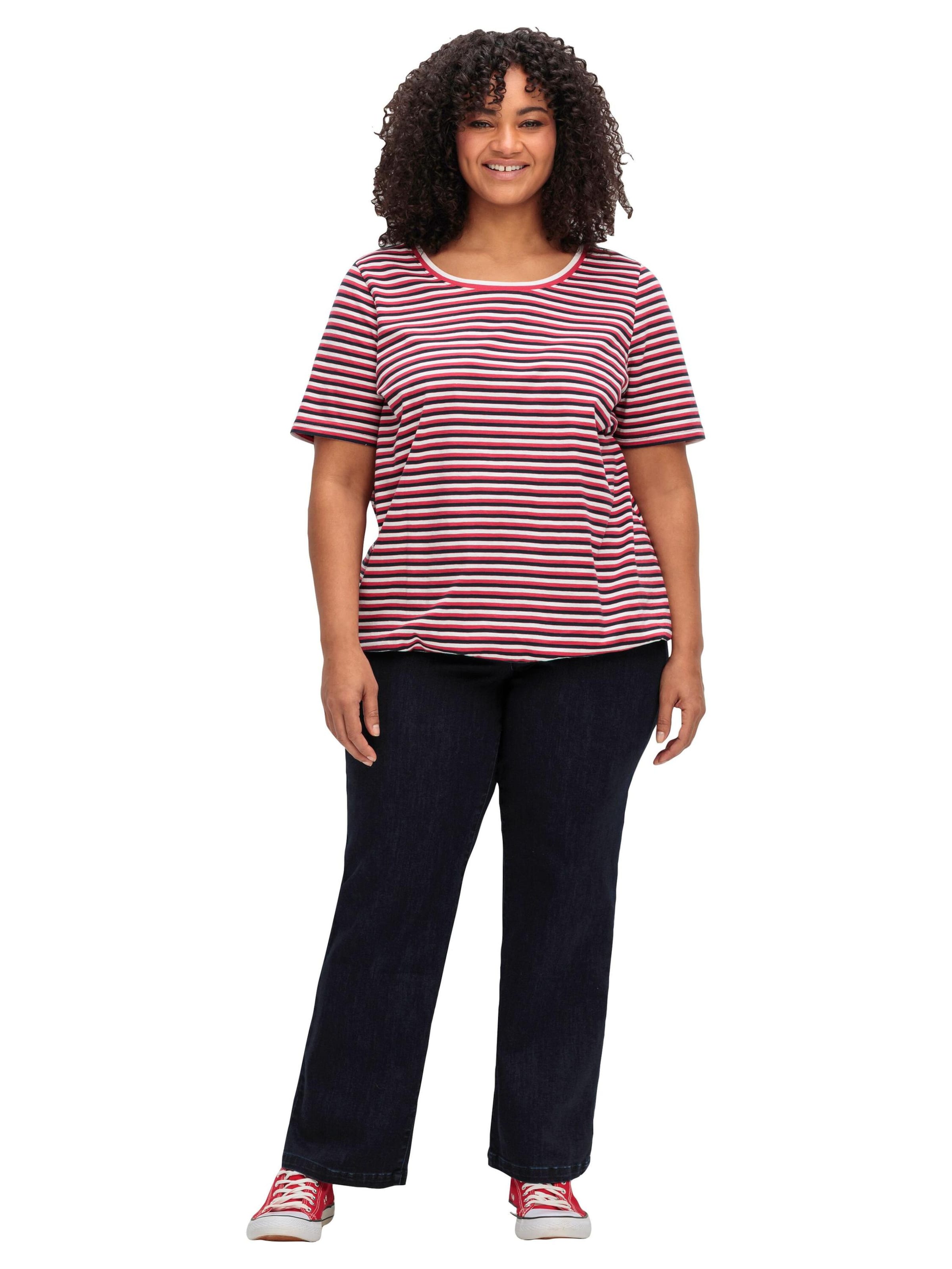 SHEEGO Широка кройка Дънки в синьо