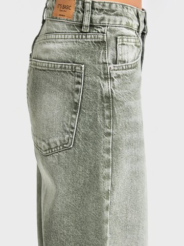 IT'S BASIC Regular Jeans 'Straight High Rise Jeans' in Green