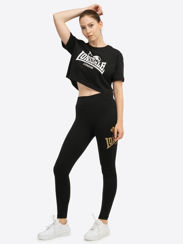 Coupe slim Leggings ' AGLISH ' LONSDALE en noir
