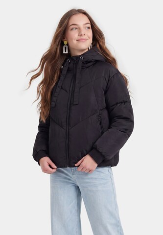 Veste mi-saison MYMO en noir : devant