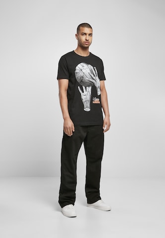 Tricou 'Ballin Hands' de la Mister Tee pe negru: față