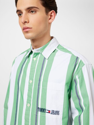 žalia Tommy Jeans Standartinis modelis Marškiniai